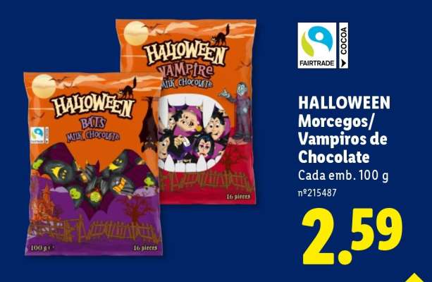 HALLOWEEN Morcegos/Vampiros de Chocolate