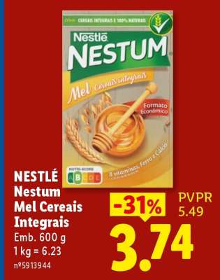 NESTLÉ Nestum Mel Cereais Integrais