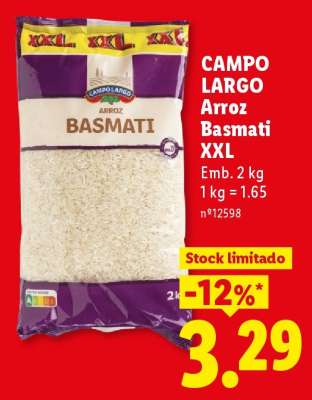 Campo Largo Arroz Basmati XXL