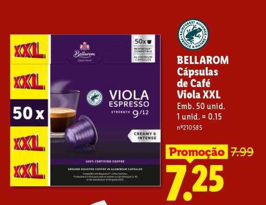 Bellarom Cápsulas de Café Viola XXL