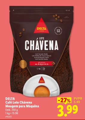 DELTA Café Lote Chávena Moagem para Máquina