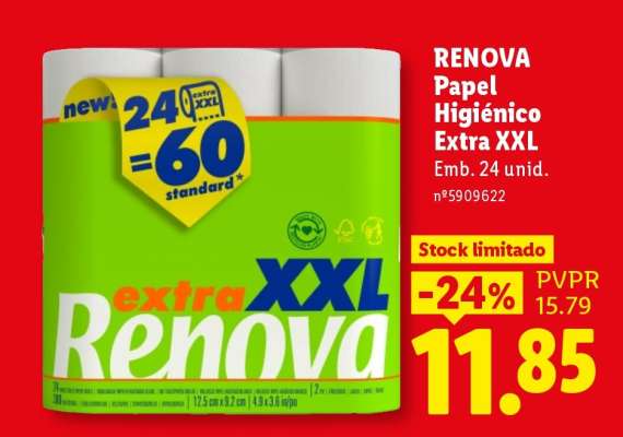 Renova Papel Higiénico Extra XXL