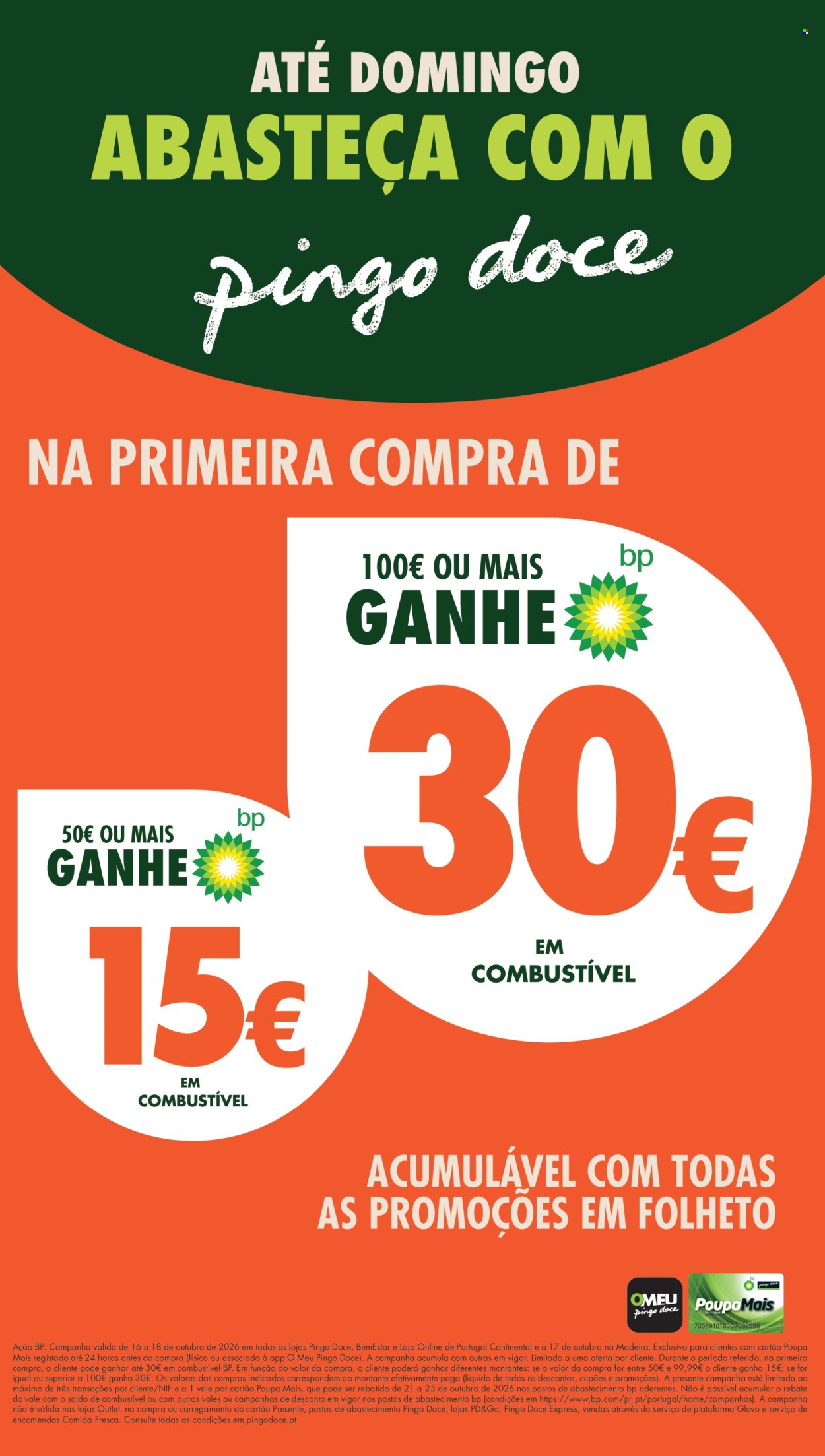 Folheto Pingo Doce - 16.10.2026 - 19.10.2026. Página 1