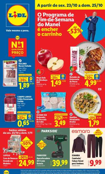 Folheto Lidl - 23.10.2026 - 25.10.2026.