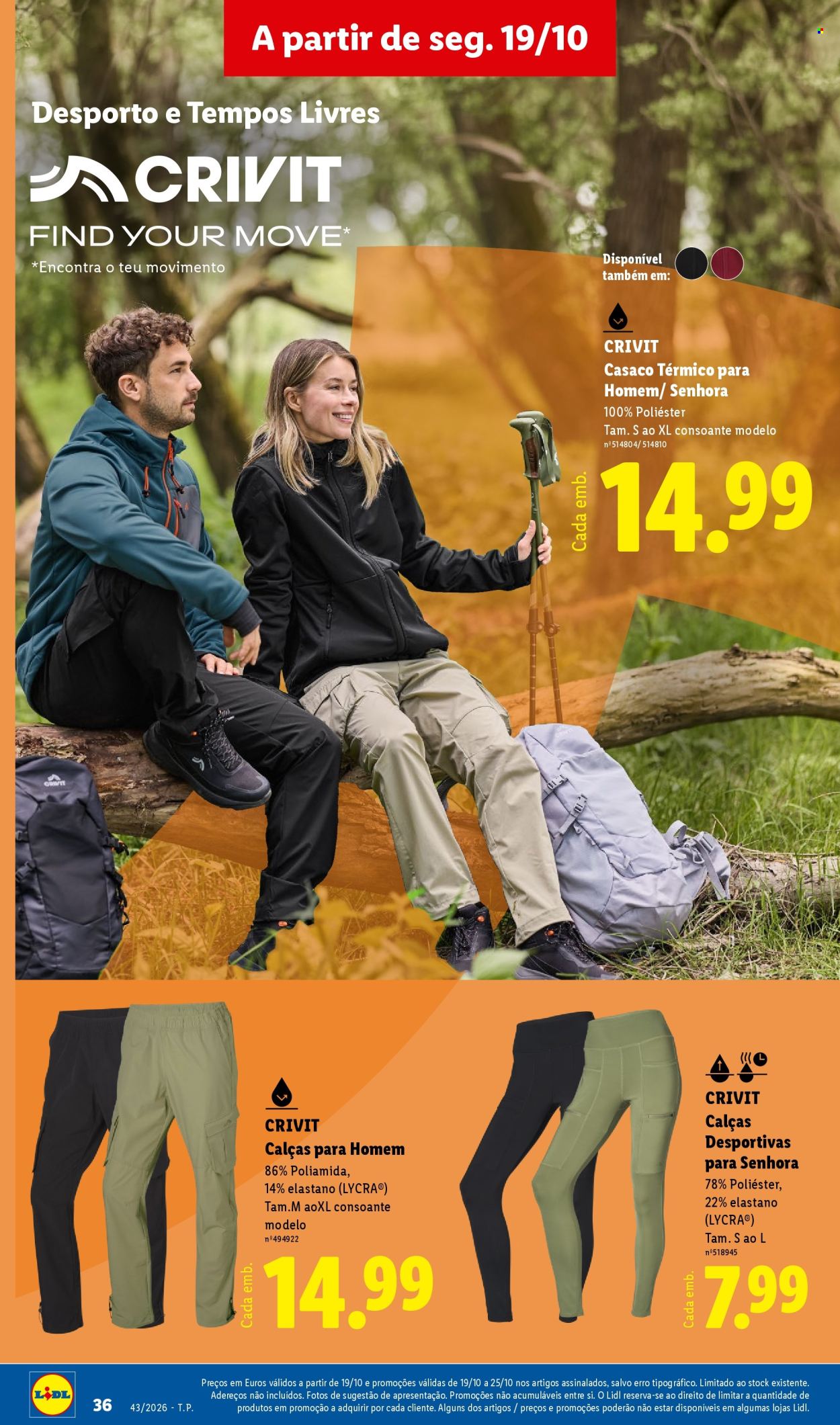 Folheto Lidl - 19.10.2026 - 25.10.2026. Página 36