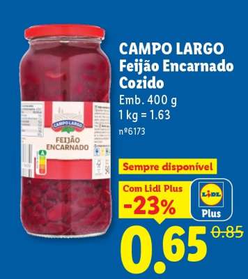 Campo Largo Feijão Encarnado Cozido
