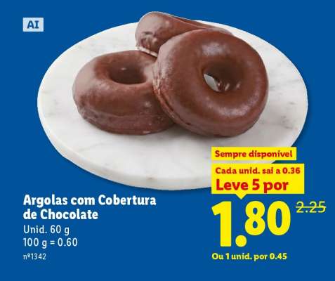 Argolas com Cobertura de Chocolate