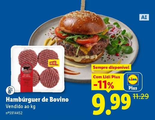 Hambúrguer de Bovino