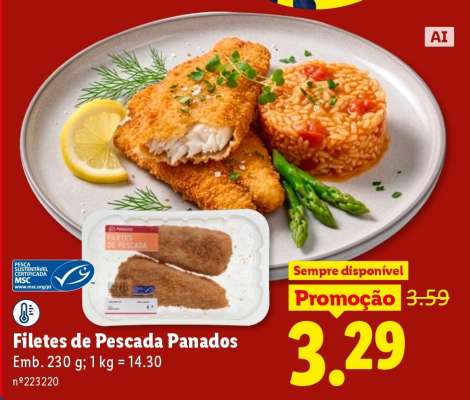 Filetes de Pescada Panados