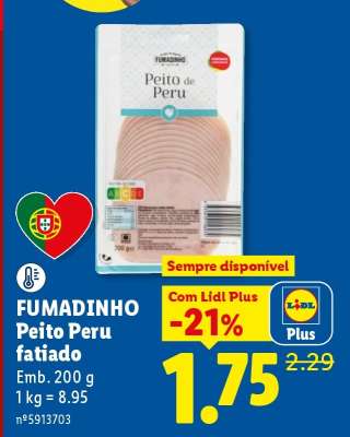 FUMADINHO Peito Peru fatiado