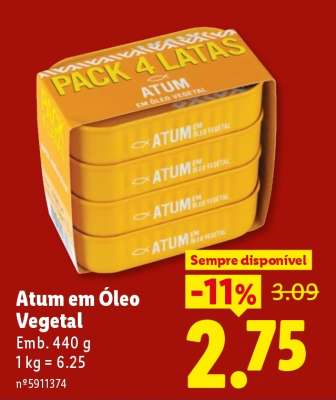 Atum em Óleo Vegetal