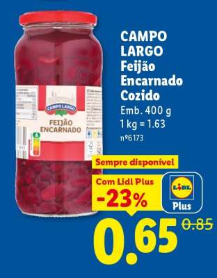 Campo Largo Feijão Encarnado Cozido