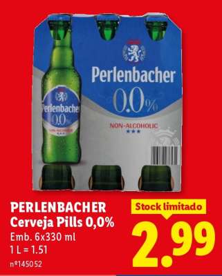 PERLENBACHER Cerveja Pills 0,0%