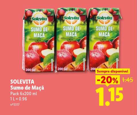 Solevita Sumo de Maçã