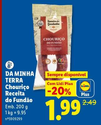DA MINHA TERRA Chouriço Receita do Fundão