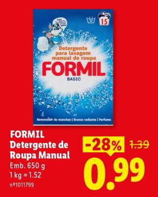FORMIL Detergente de Roupa Manual