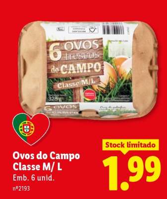 Ovos do Campo Classe M/L
