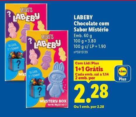 LABEBY Chocolate com Sabor Mistério