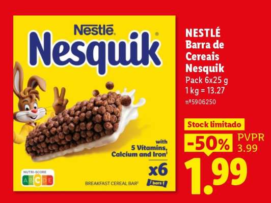 NESTLÉ Barra de Cereais Nesquik