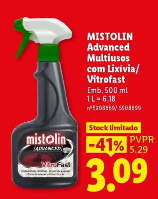 MISTOLIN Advanced Multiusos com Lixívia/Vitrofast