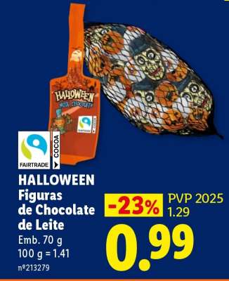 HALLOWEEN Figuras de Chocolate de Leite