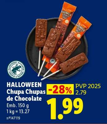 HALLOWEEN Chupa Chupas de Chocolate