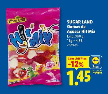 SUGAR LAND Gomas de Açúcar Hit Mix