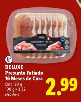 DELUXE Presunto Fatiado 16 Meses de Cura