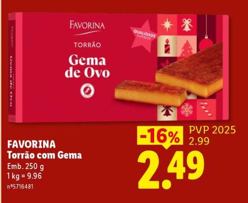 FAVORINA Torrão com Gema