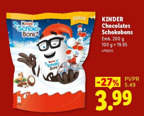 KINDER Chocolates Schokobons