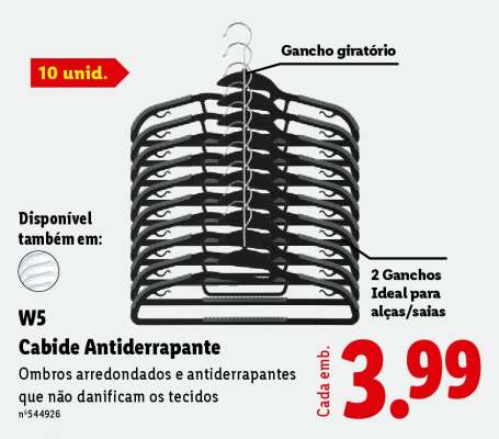 W5 Cabide Antiderrapante
