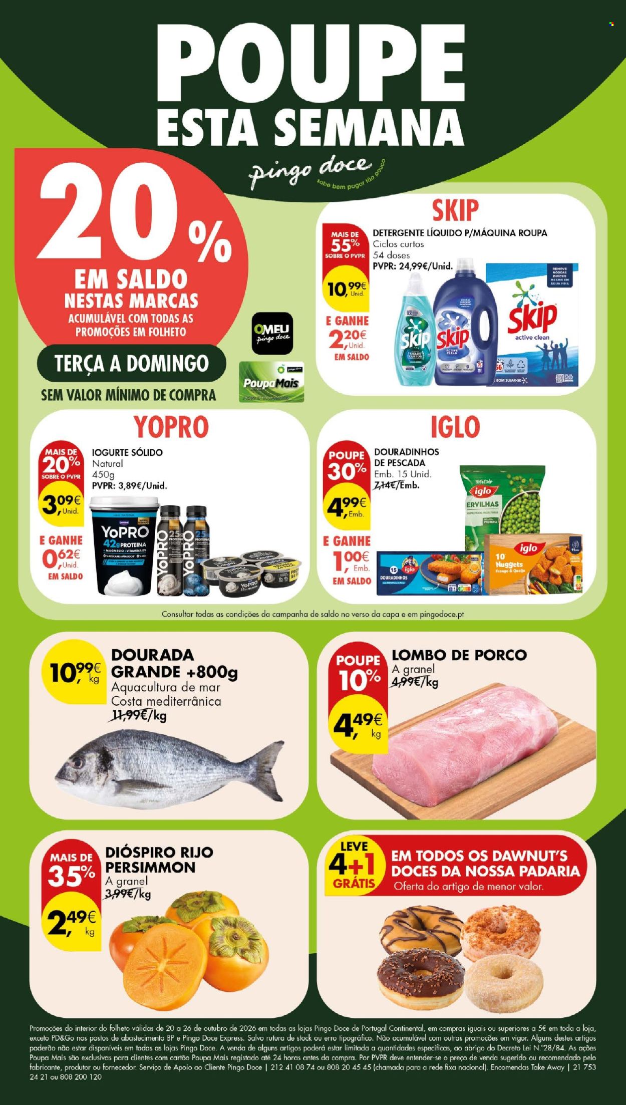 Folheto Pingo Doce - 20.10.2026 - 26.10.2026. Página 1