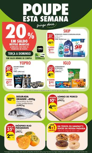Folheto Pingo Doce - 20.10.2026 - 26.10.2026.