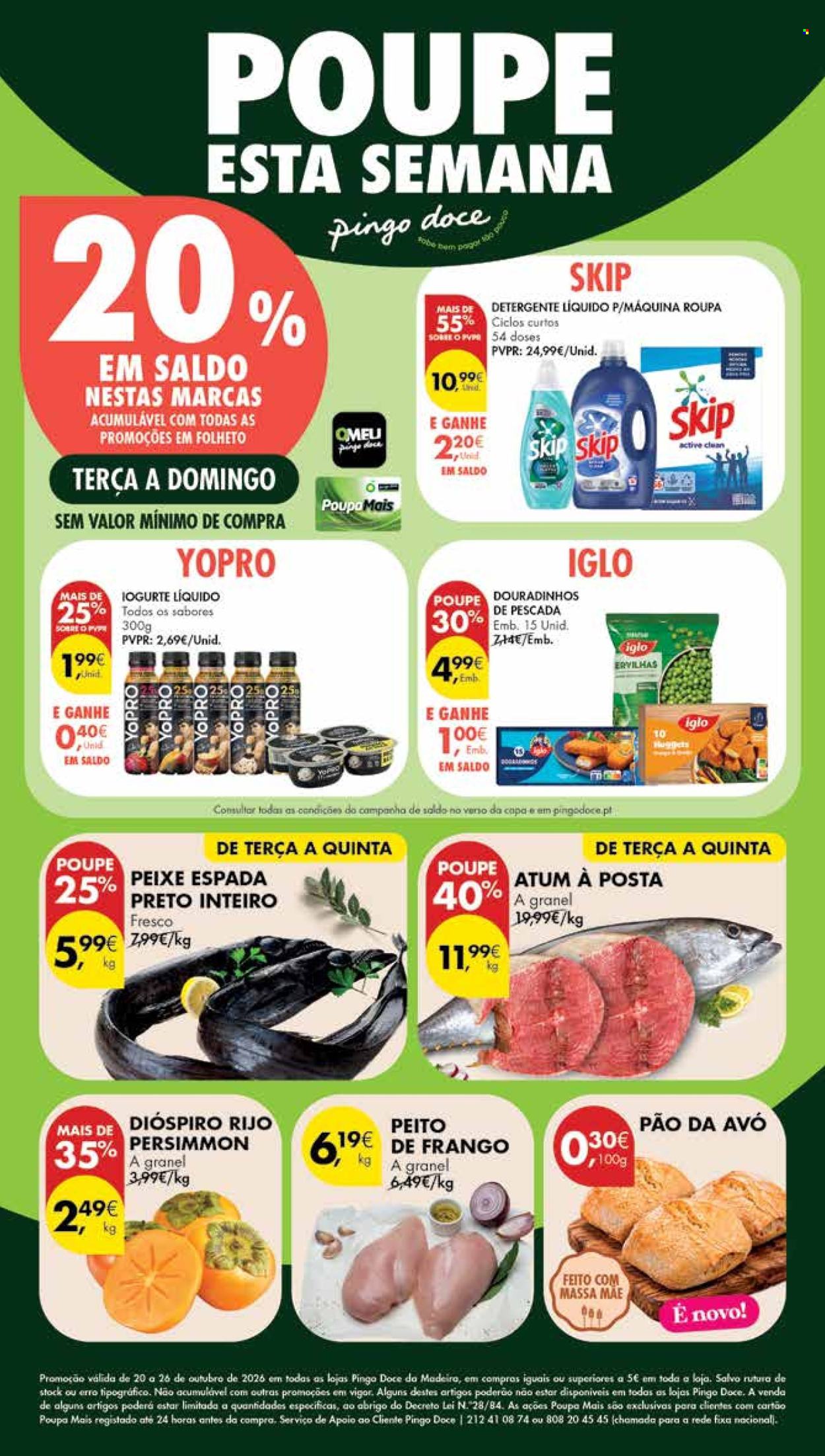Folheto Pingo Doce - 20.10.2026 - 26.10.2026. Página 1