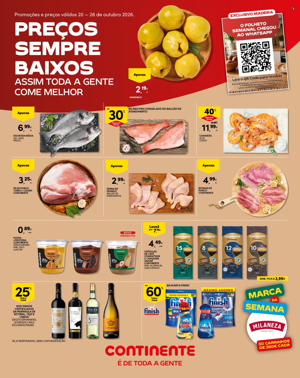 Folheto Continente Modelo - 20.10.2026 - 26.10.2026. Página 1