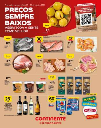 Folheto Continente Modelo - 20.10.2026 - 26.10.2026.