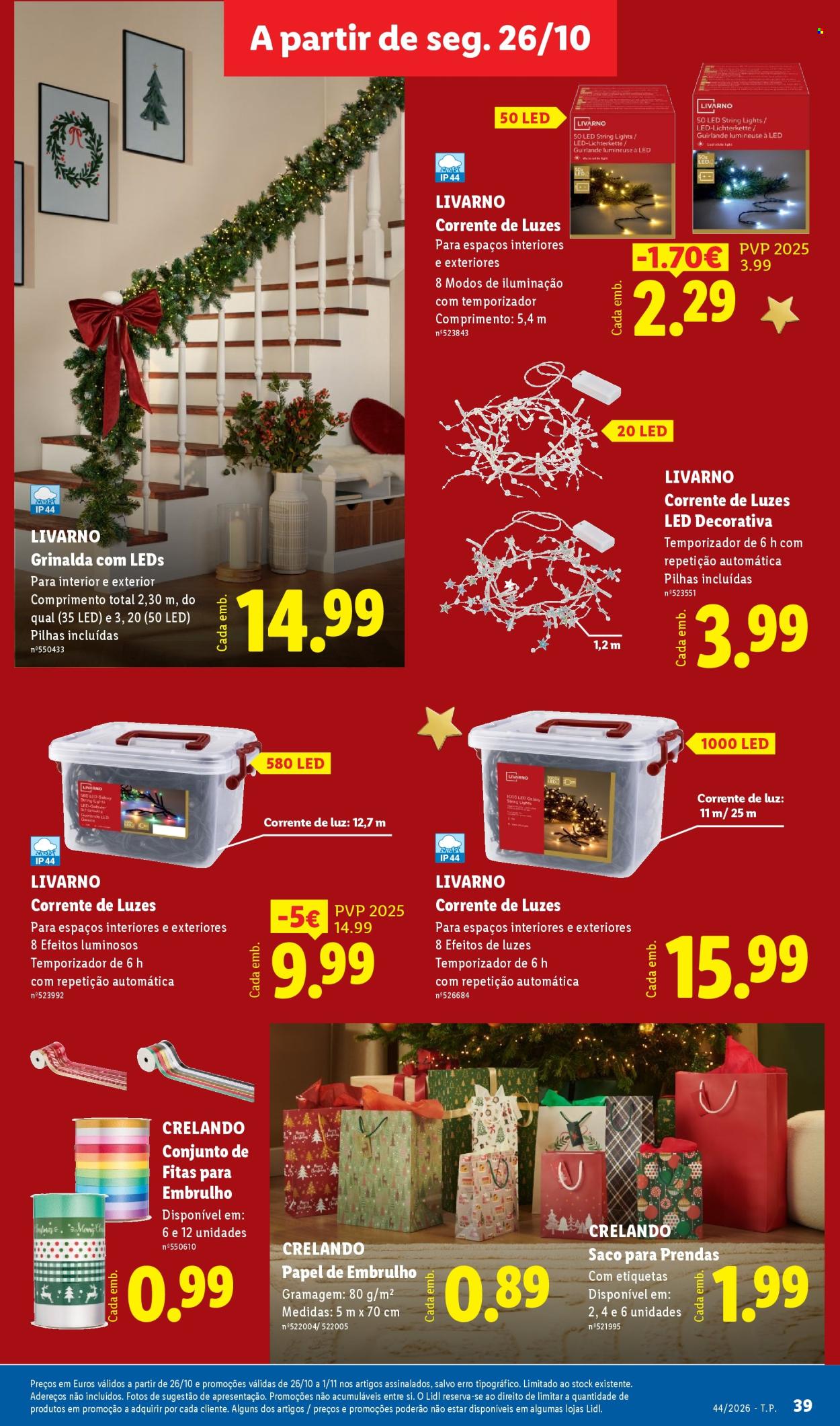 Folheto Lidl - 26.10.2026 - 1.11.2026. Página 39