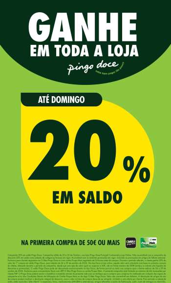 Folheto Pingo Doce - 23.10.2026 - 26.10.2026.
