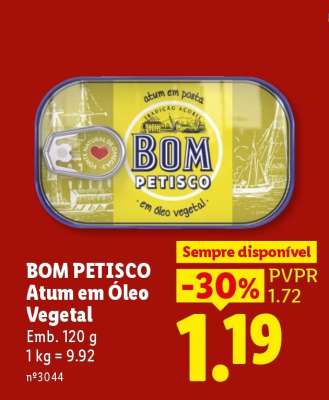 Bom Petisco Atum em Óleo Vegetal
