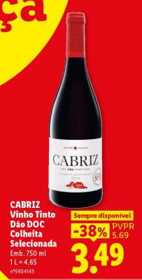 Cabriz Vinho Tinto Dão DOC Colheita Selecionada