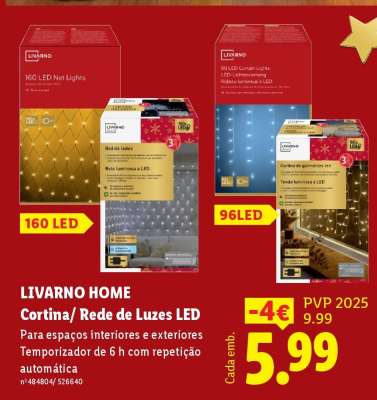 LIVARNO HOME Cortina/ Rede de Luzes LED