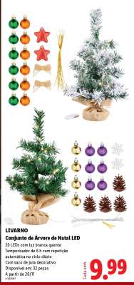 LIVARNO Conjunto de Árvore de Natal LED