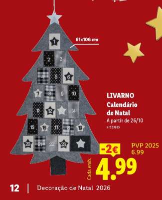 LIVARNO Calendário de Natal